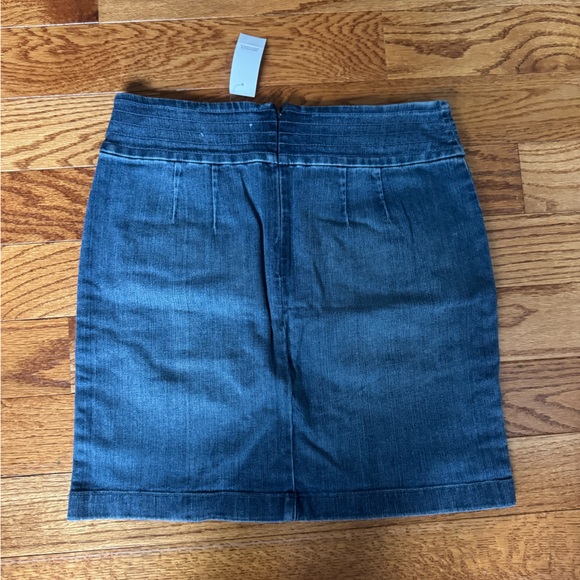 Ann Taylor LOFT Cargo Pockets Denim Skirt in Summit Blue Wash‎ Size 27/4 NWT - Picture 5 of 8